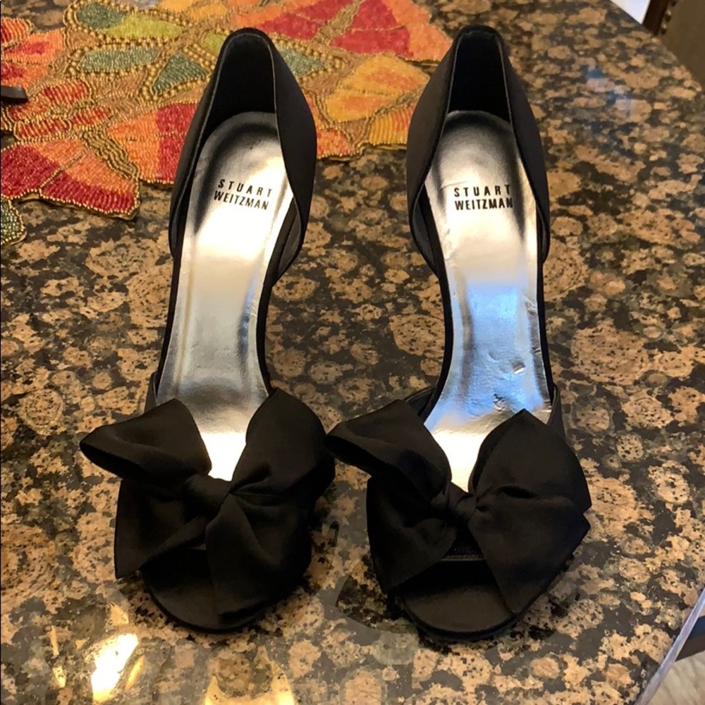 Stuart Weitzman Satin d’Orsay Pumps